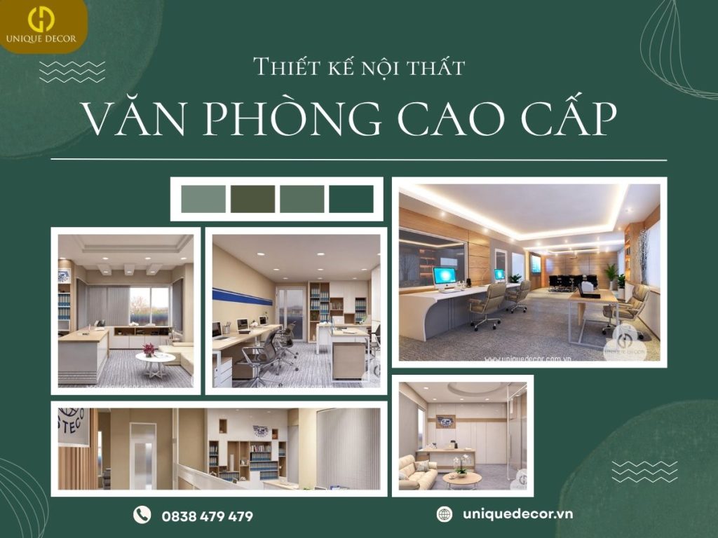 Thiết kế nội thất văn phòng cao cấp tại Unique Decor