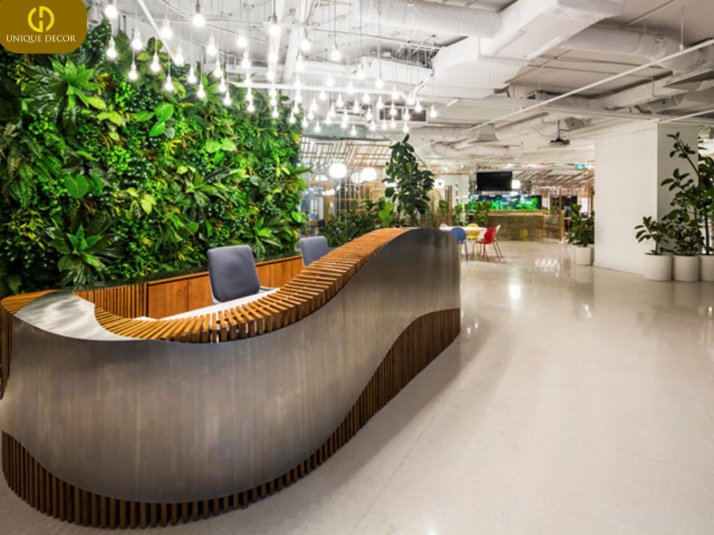 Thiết kế nội thất văn phòng xanh ở Unique Decor