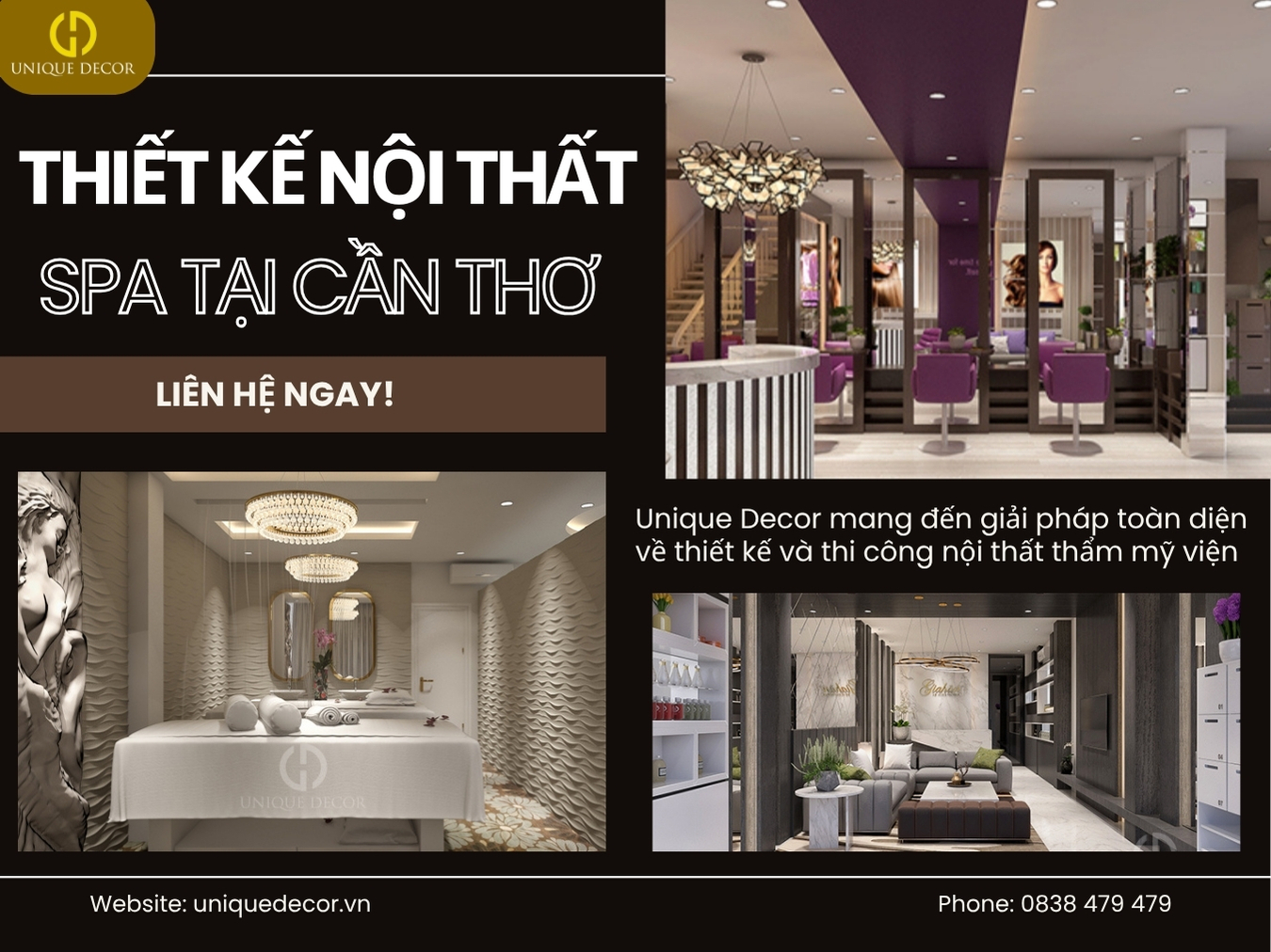 Thiết kế nội thất spa tại Cần Thơ