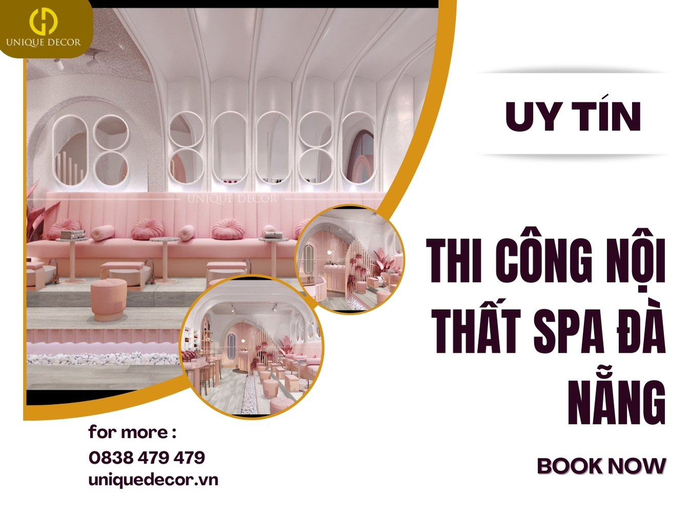 Thi công nội thất spa Đà Nẵng