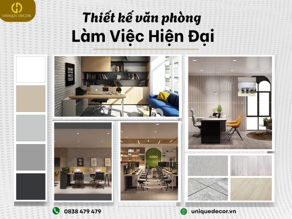 Thiết kế văn phòng làm việc hiện đại: Giải pháp cho không gian năng suất
