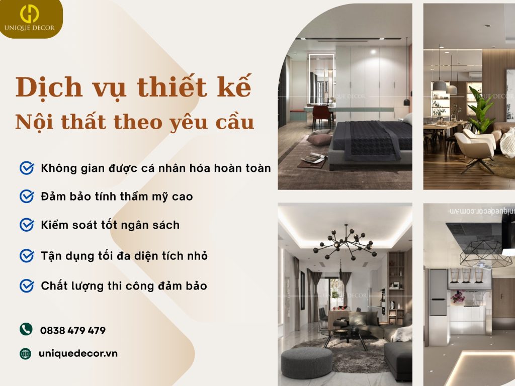 Dịch vụ thiết kế nội thất theo yêu cầu tại Unique Decor