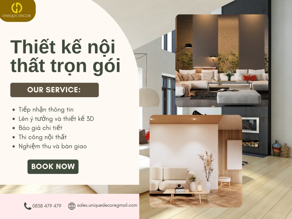 Thiết kế nội thất trọn gói chuyên nghiệp