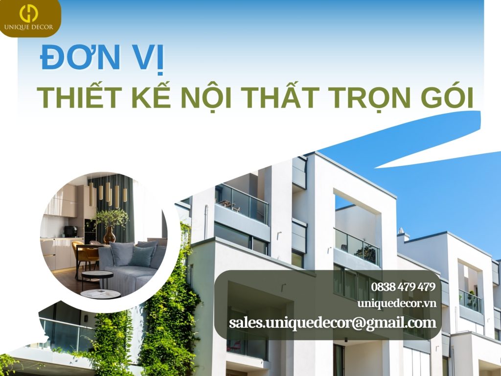 Đơn vị thiết kế nội thất trọn gói uy tín