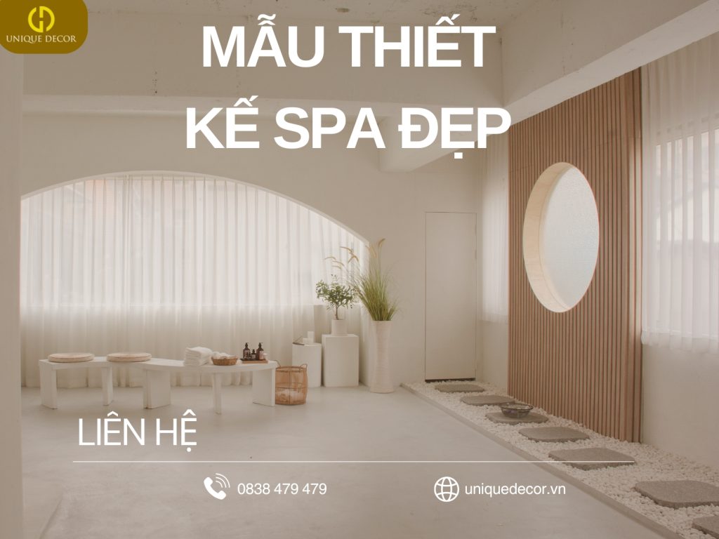 Mẫu thiết kế spa đẹp 2025