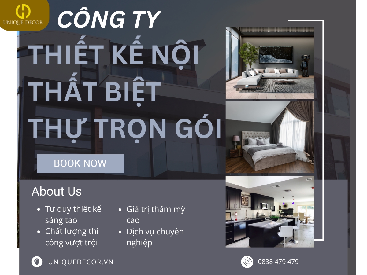 Công ty thiết kế nội thất biệt thự trọn gói