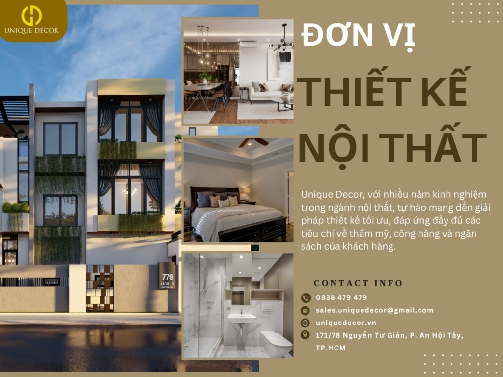Đơn vị thiết kế nội thất chuyên nghiệp HCM