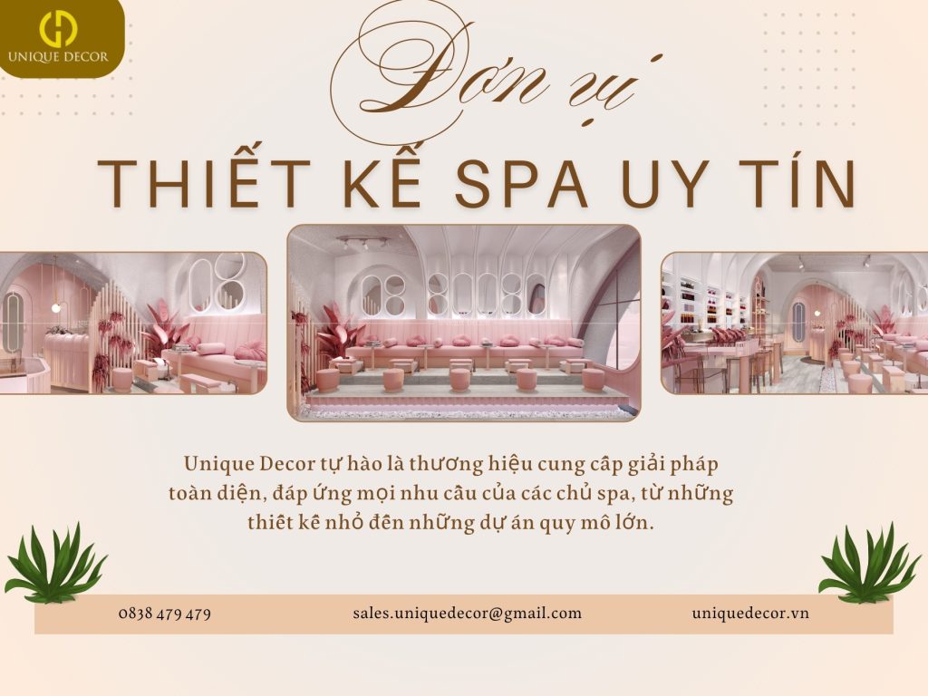 Đơn vị thiết kế spa uy tín
