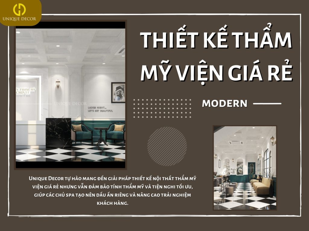Thiết kế thẩm mỹ viện giá rẻ