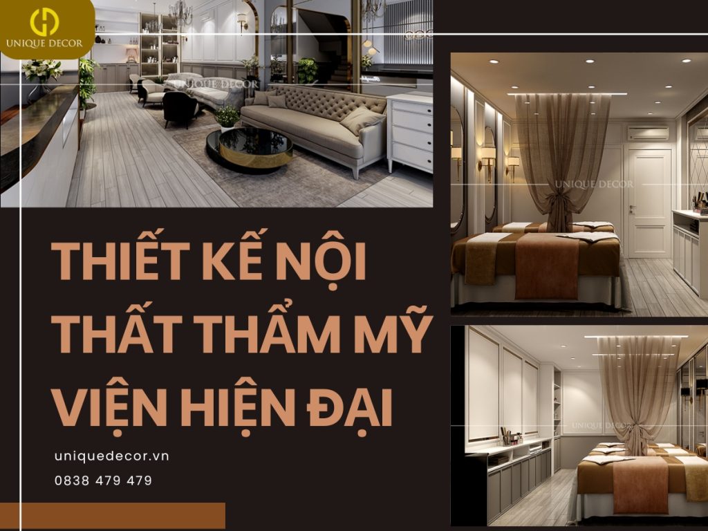 Thiết kế nội thất thẩm mỹ viện hiện đại