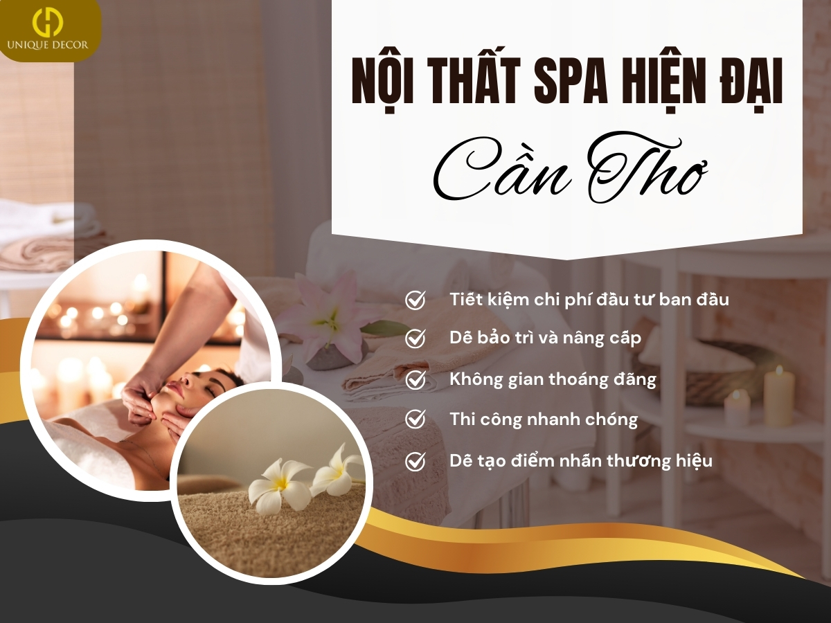 Nội thất spa hiện đại Cần Thơ