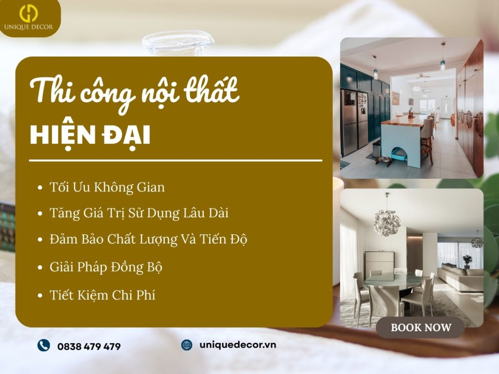 Thi công nội thất hiện đại