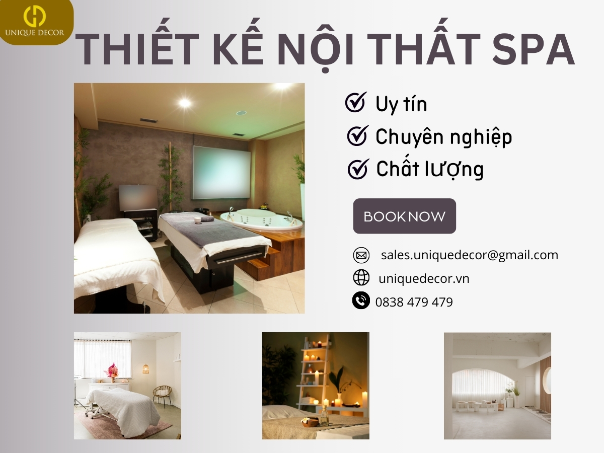 Thiết kế nội thất spa Cần Thơ