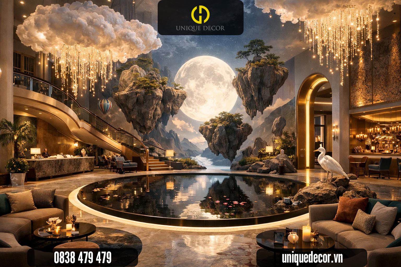 Thi công nội thất khách sạn