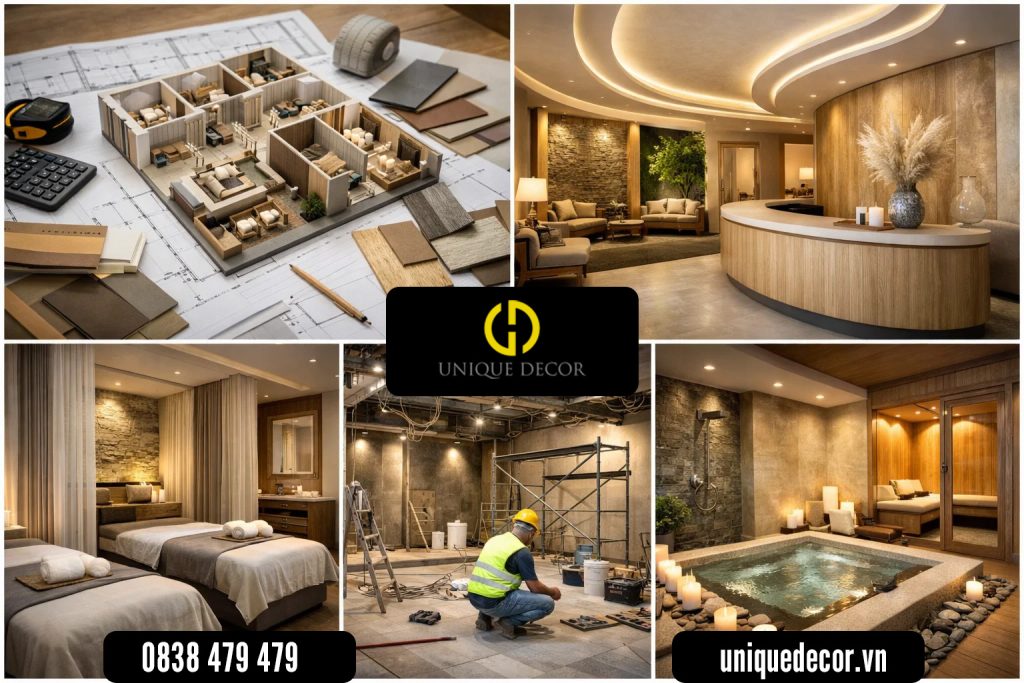 Chi phí đầu tư thiết kế spa