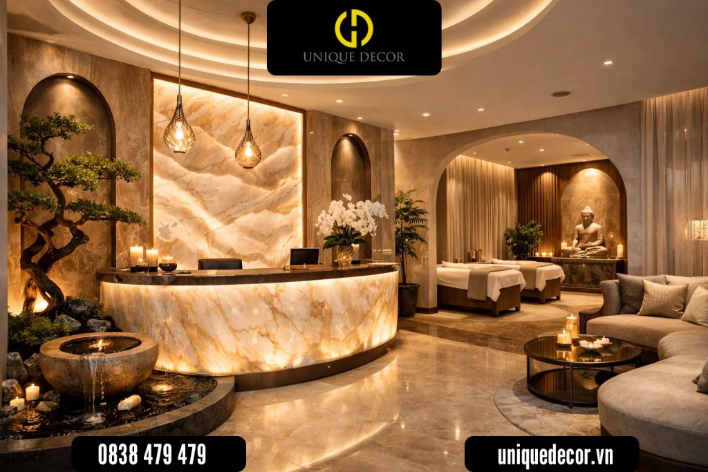 Không gian thiết kế spa cao cấp