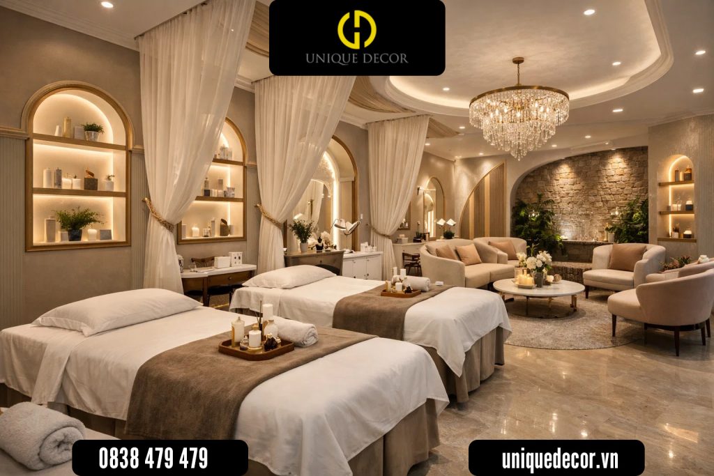 Thiết kế nội thất spa trong kinh doanh dịch vụ làm đẹp