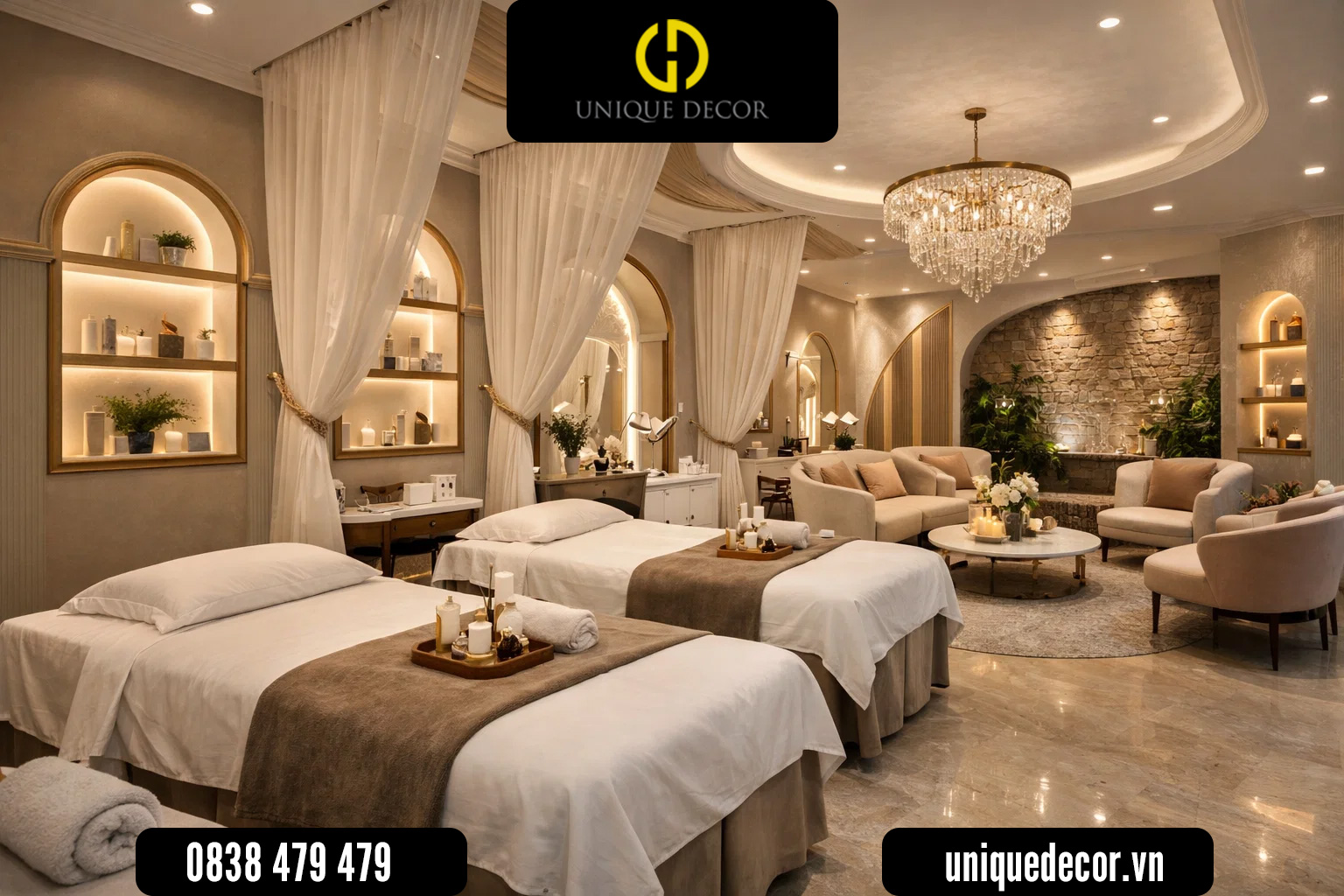 Thiết kế nội thất spa trong kinh doanh dịch vụ làm đẹp