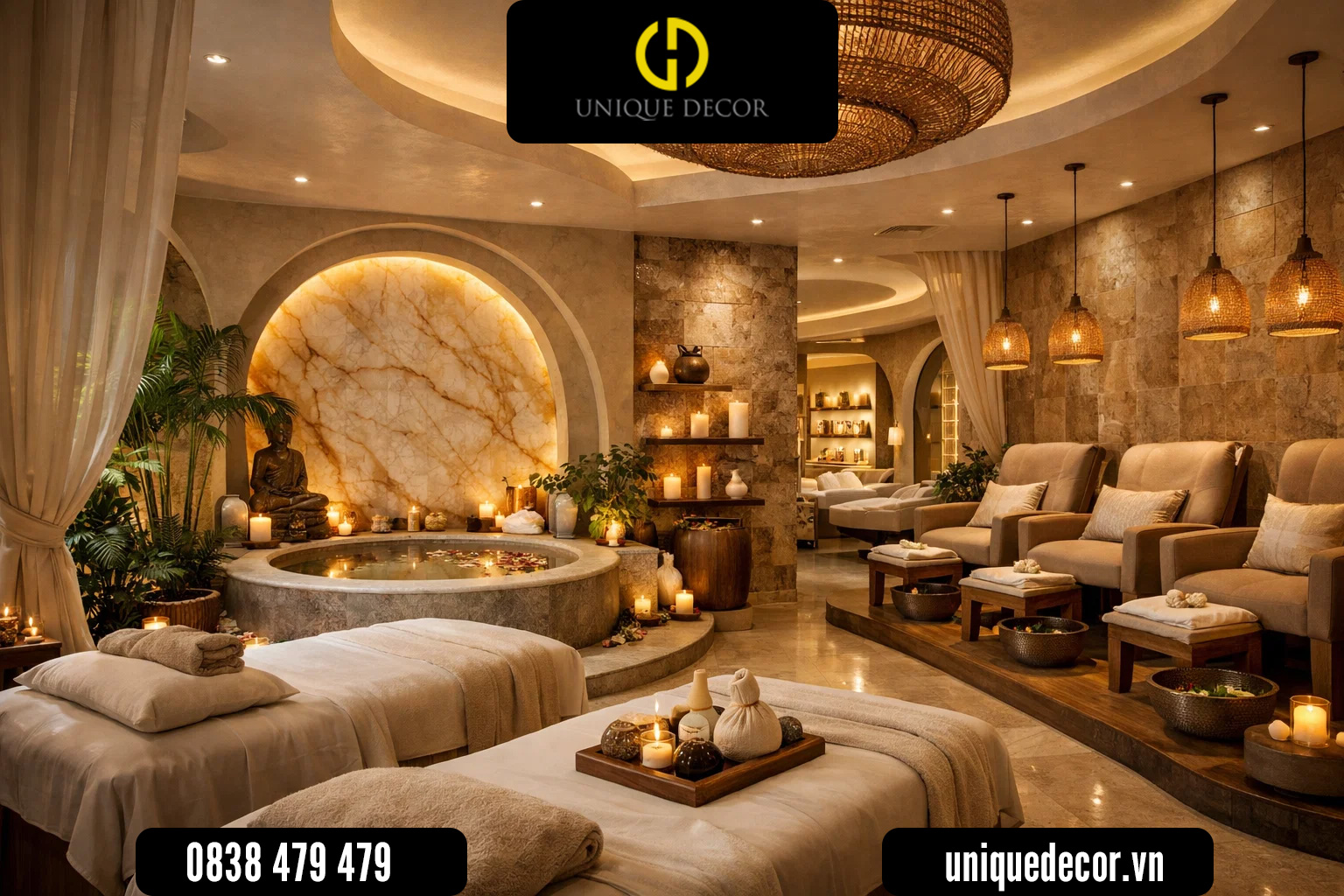 Thiết kế spa đẹp và chuyên nghiệp