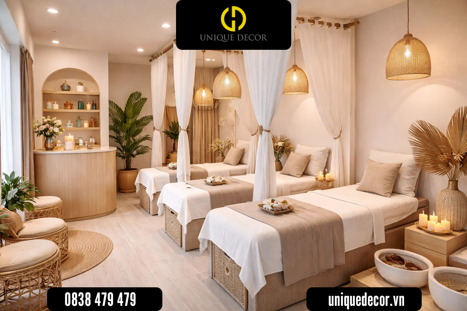 Thiết kế spa mini giá rẻ giải pháp tối ưu chi phí cho người mới bắt đầu