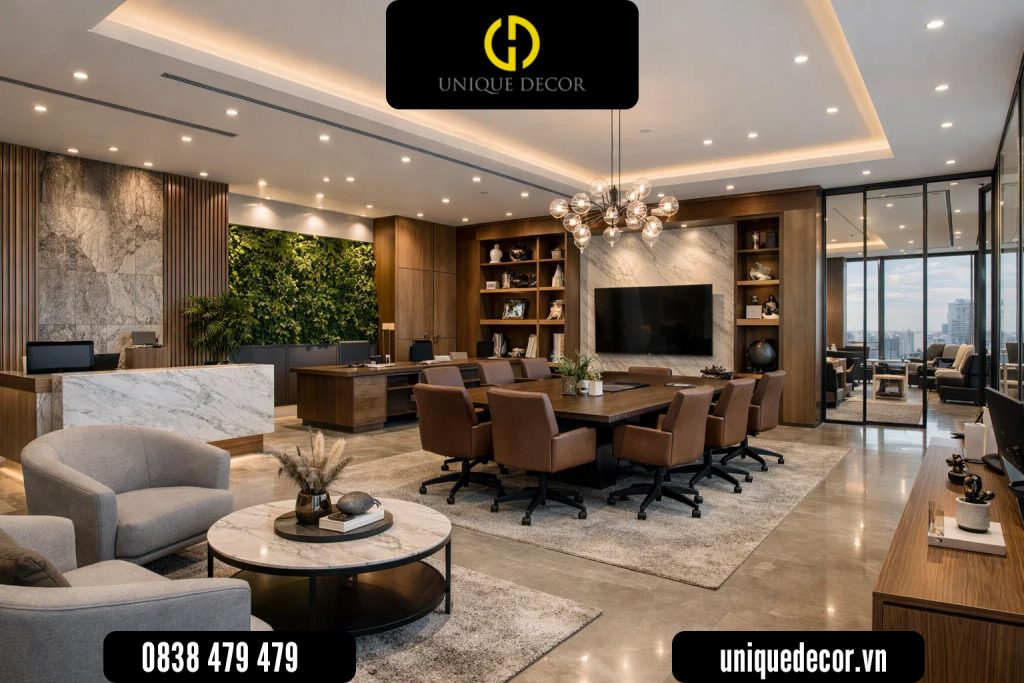 Thiết kế thi công nội thất văn phòng