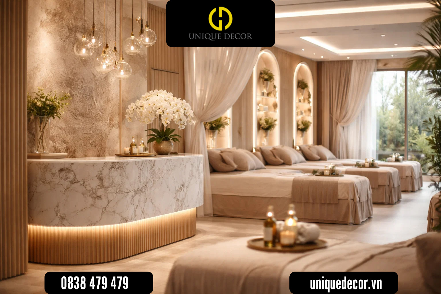 Chiến lược thiết kế nội thất spa chuyên nghiệp nâng tầm thương hiệu làm đẹp