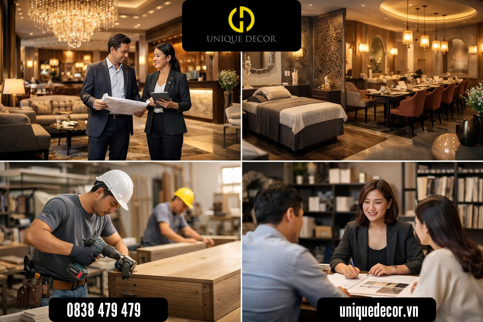 Dịch vụ thiết kế thi công nội thất trọn gói của Unique Decor