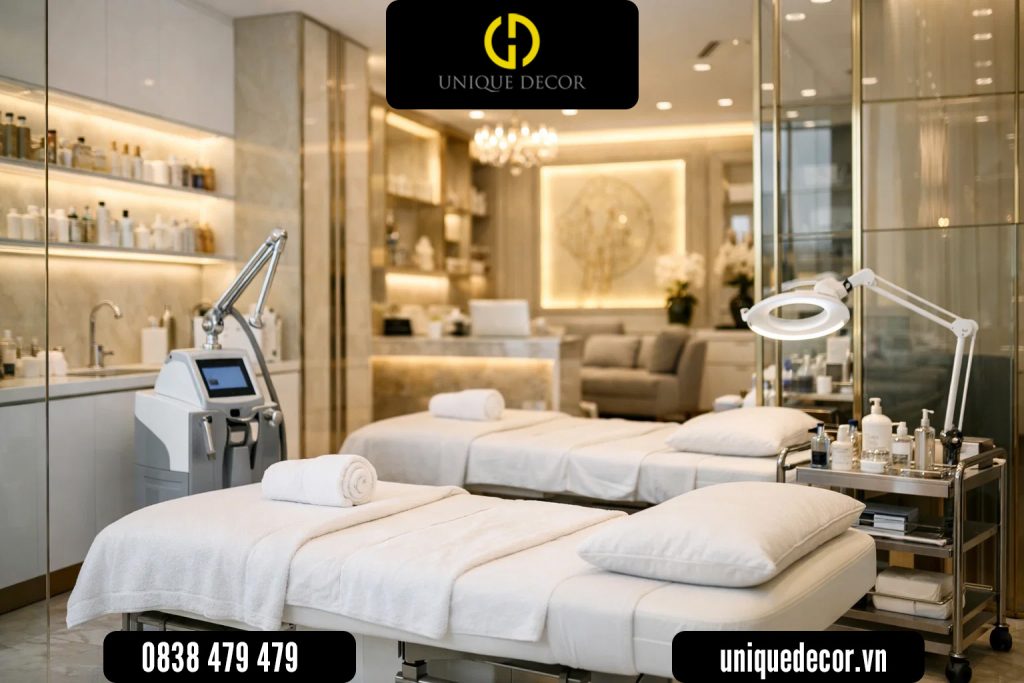 Giải pháp thiết kế nội thất thẩm mỹ viện đẳng cấp và chuẩn y khoa