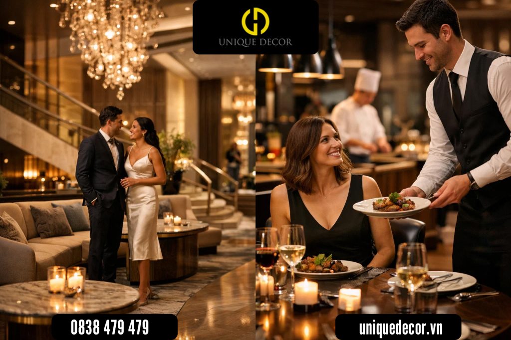 Nghệ thuật thiết kế nội thất khách sạn và nhà hàng: Kiến tạo không gian trải nghiệm đỉnh cao