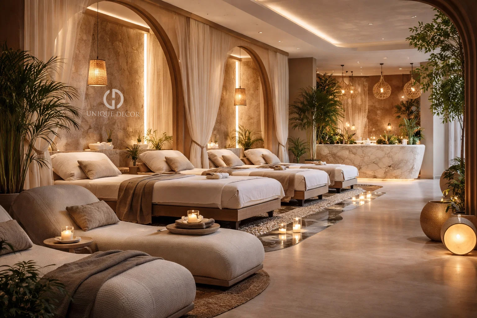 Ngôn ngữ kiến trúc trong thiết kế nội thất spa hiện đại: Đột phá và Tiện nghi