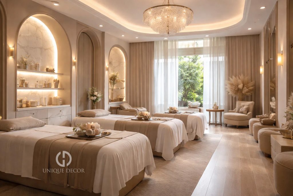 Tiêu chuẩn vàng trong thiết kế nội thất spa chuyên nghiệp hiện nay