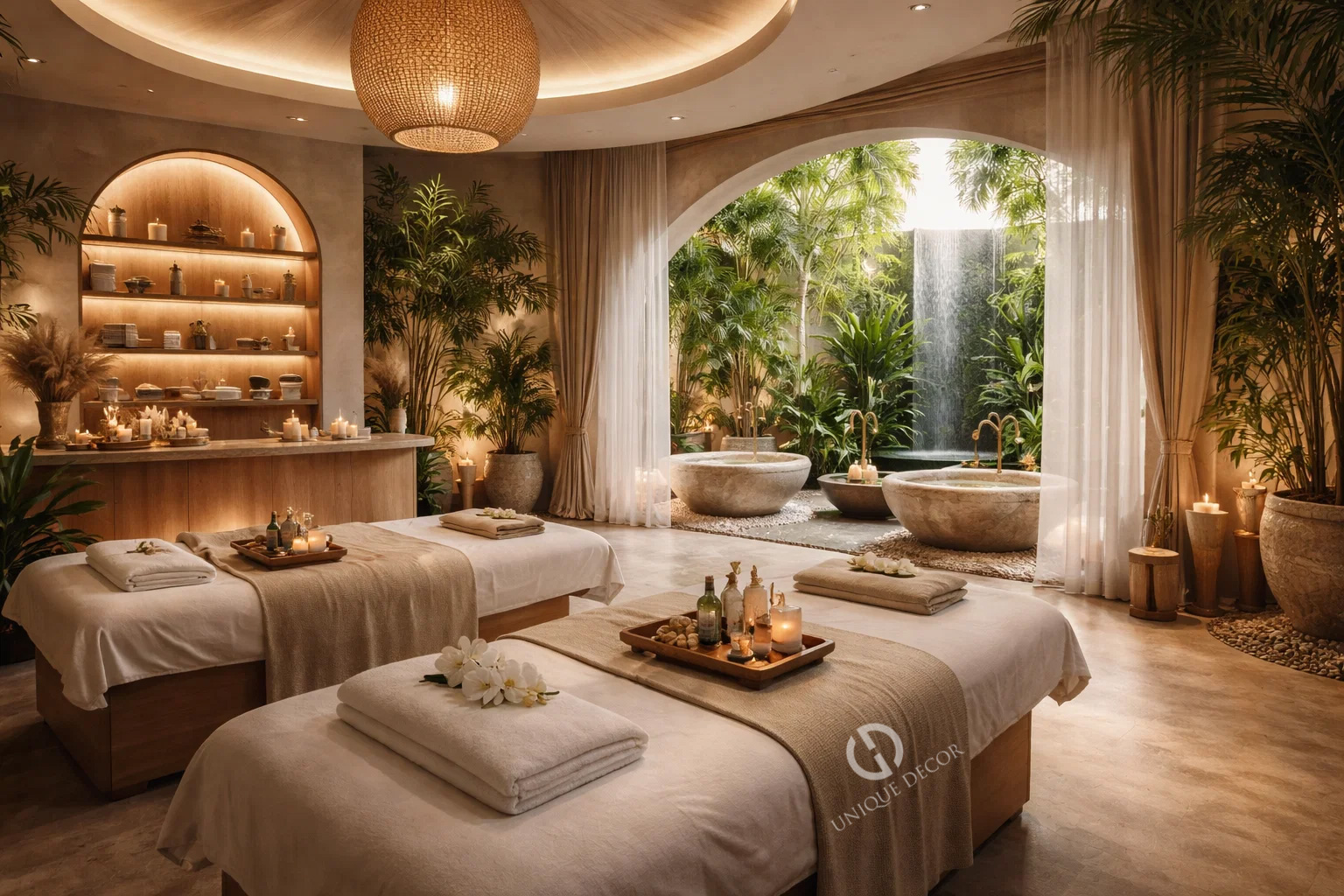 Unique Decor Đơn vị thi công thiết kế spa trọn gói uy tín tại TPHCM