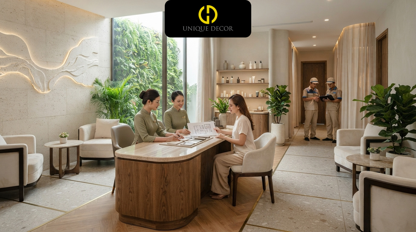 Giải Pháp Thi Công Nội Thất Spa Trọn Gói Giúp Hiện Thực Hóa Bản Vẽ Và Tối Ưu Chi Phí Đăng Ký Kinh Doanh