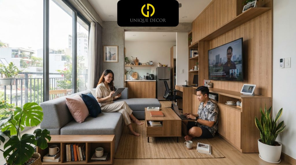 Tối Ưu Không Gian Sống Thông Minh Trong Thiết Kế Nội Thất Căn Hộ Chung Cư